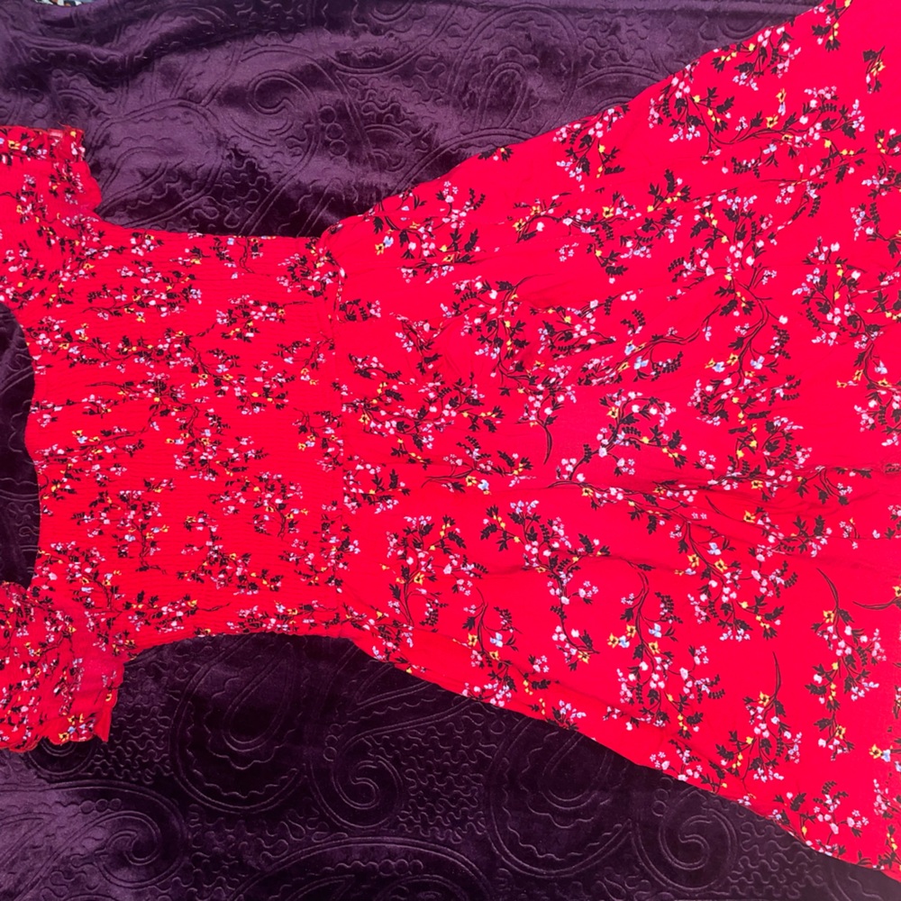 red dress